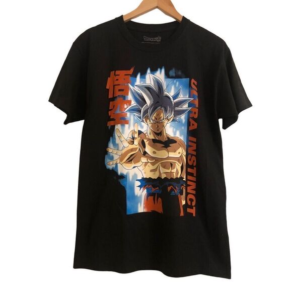Dragon Ball Z Goku Ultra Instinct Tshirt Black Men’s Size Large - Picture 1 of 4